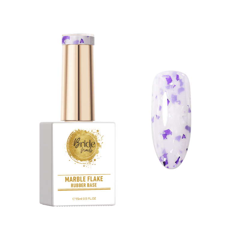 Marble Flake Rubber Bāzes laka Milky #005 15ml