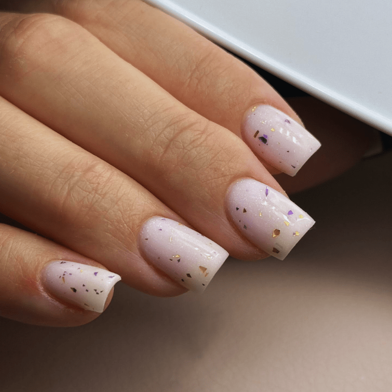Marble Flake Rubber Bāzes laka Milky #009 15ml - Image 2