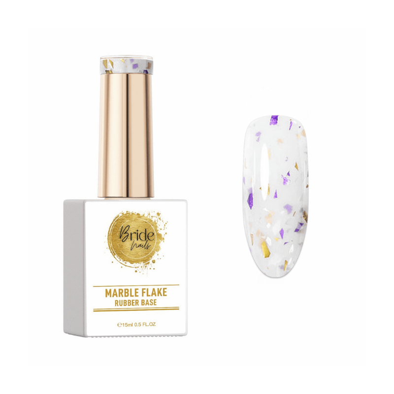 Marble Flake Rubber Bāzes laka Milky #009 15ml