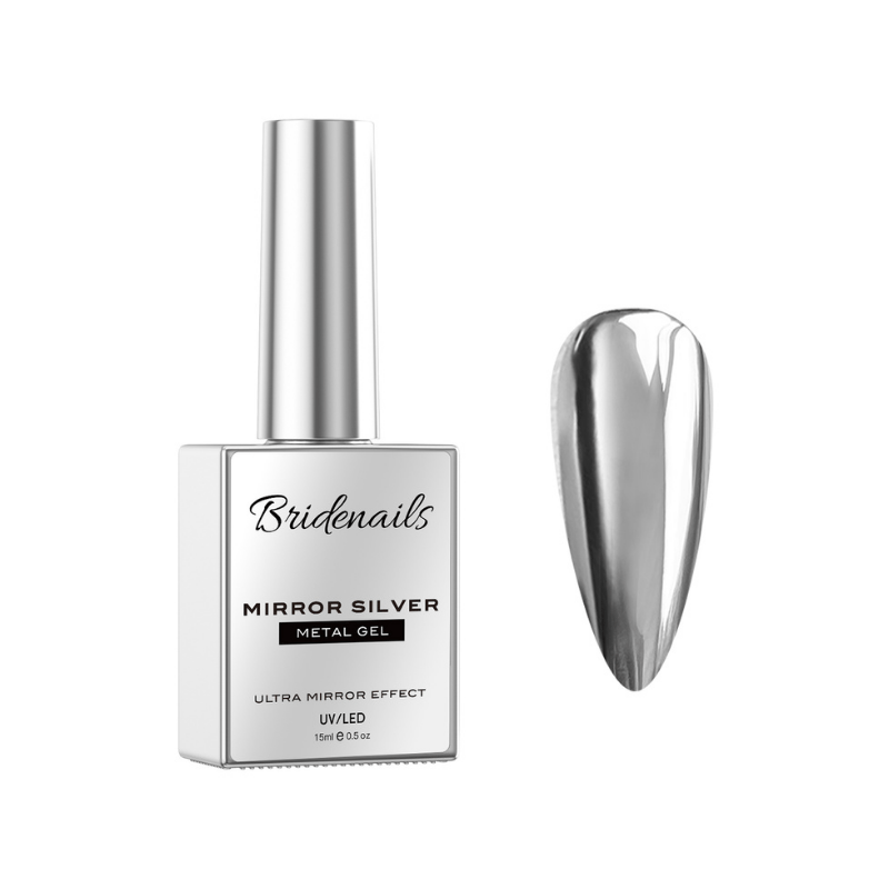Mirror Silver metāla gēls 15ml